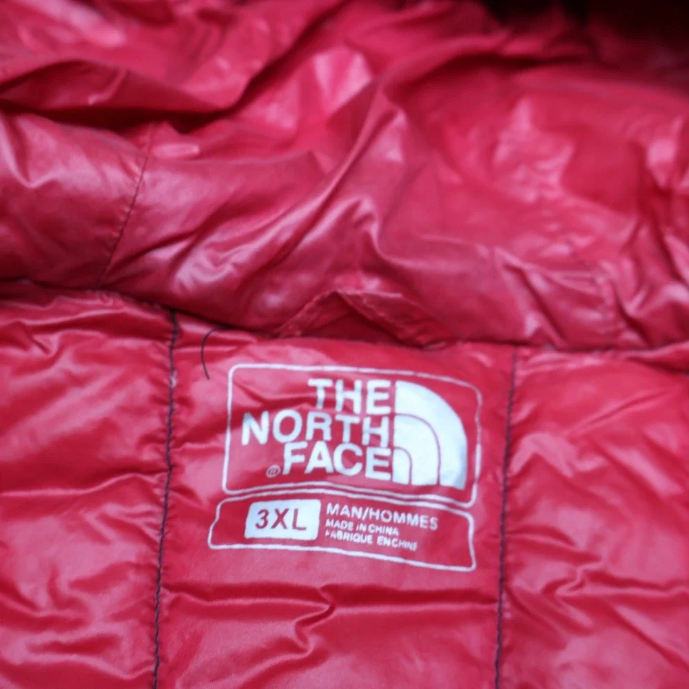 North Face Jacket Mens 3XL Black Insulated Full Zip Light Pack Quilted Puffer